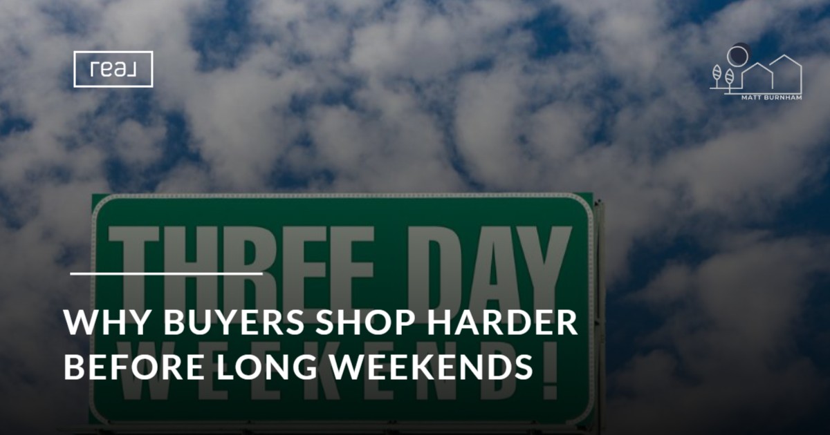 Why Buyers Shop Harder Before Long Weekends